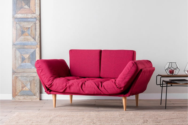 Mezonzo 3-Pers. Sovesofa - Rød - Møbler - Sofaer - Sovesofaer