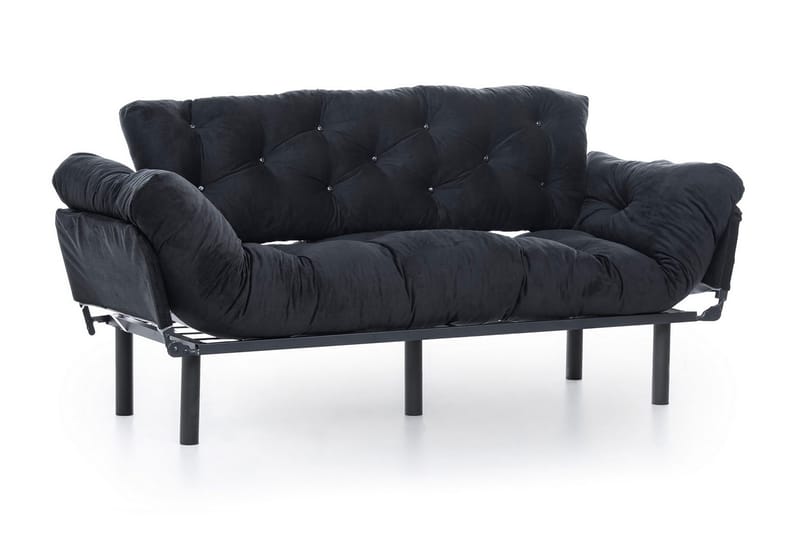 Mezonzo 3-Pers. Sovesofa - Sort - Møbler - Sofaer - Sovesofaer