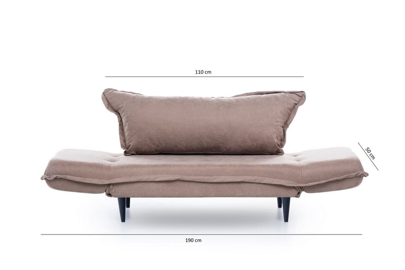 Mezonzo 3-Pers. Sovesofa - Brun - Møbler - Sofaer - Sovesofaer