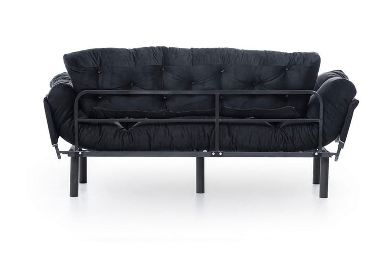 Mezonzo 3-Pers. Sovesofa - Sort - Møbler - Sofaer - Sovesofaer