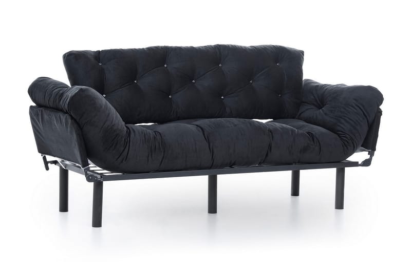 Mezonzo 3-Pers. Sovesofa - Sort - Møbler - Sofaer - Sovesofaer