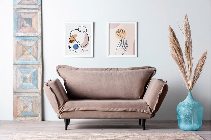 Mezonzo 3-Pers. Sovesofa - Brun - Møbler - Sofaer - Sovesofaer