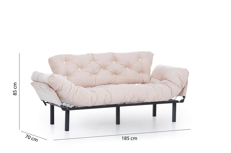 Mezonzo 3-Pers. Sovesofa - Beige - Møbler - Sofaer - Sovesofaer