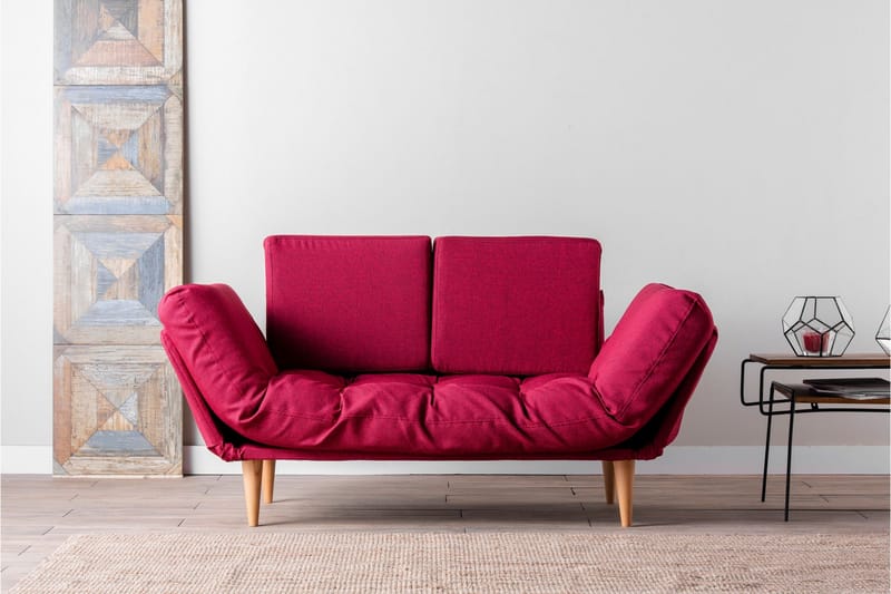 Mezonzo 3-Pers. Sovesofa - Rød - Møbler - Sofaer - Sovesofaer