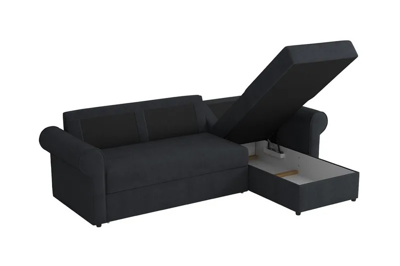 Midfeld 3-sits Hörnbäddsoffa Mustard yellow - Møbler - Sofaer - Sovesofaer