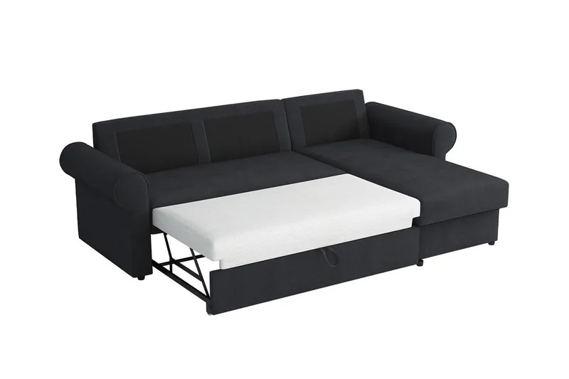 Midfeld 3-sits Hörnbäddsoffa NO_BRAND beige - Møbler - Sofaer - Sovesofaer