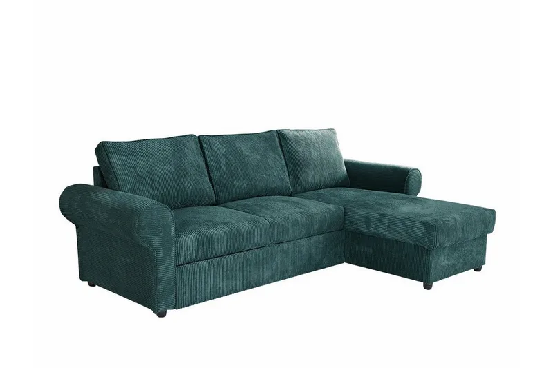Midfeld 3-sits Hörnbäddsoffa NO_BRAND Dark Turquoise, undefined