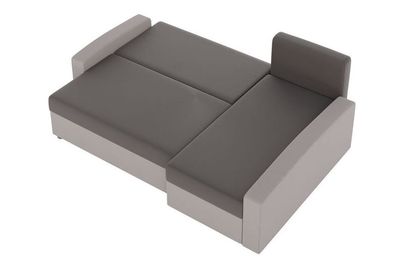 Midfeld 3-personers Hjørnesovesofa - Beige/Brun - Sovesofaer - Hjørnesovesofa