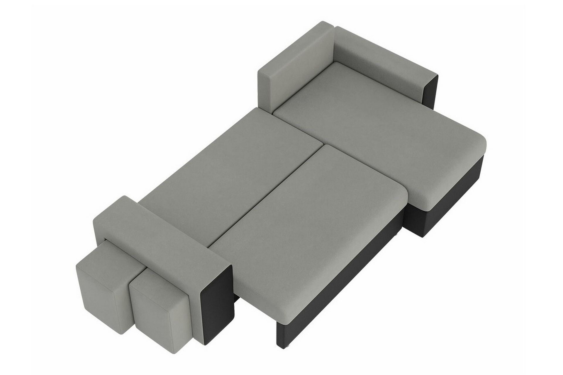 Midfeld 3-personers Hjørnesovesofa - Beige - Møbler - Sofaer - Sovesofaer