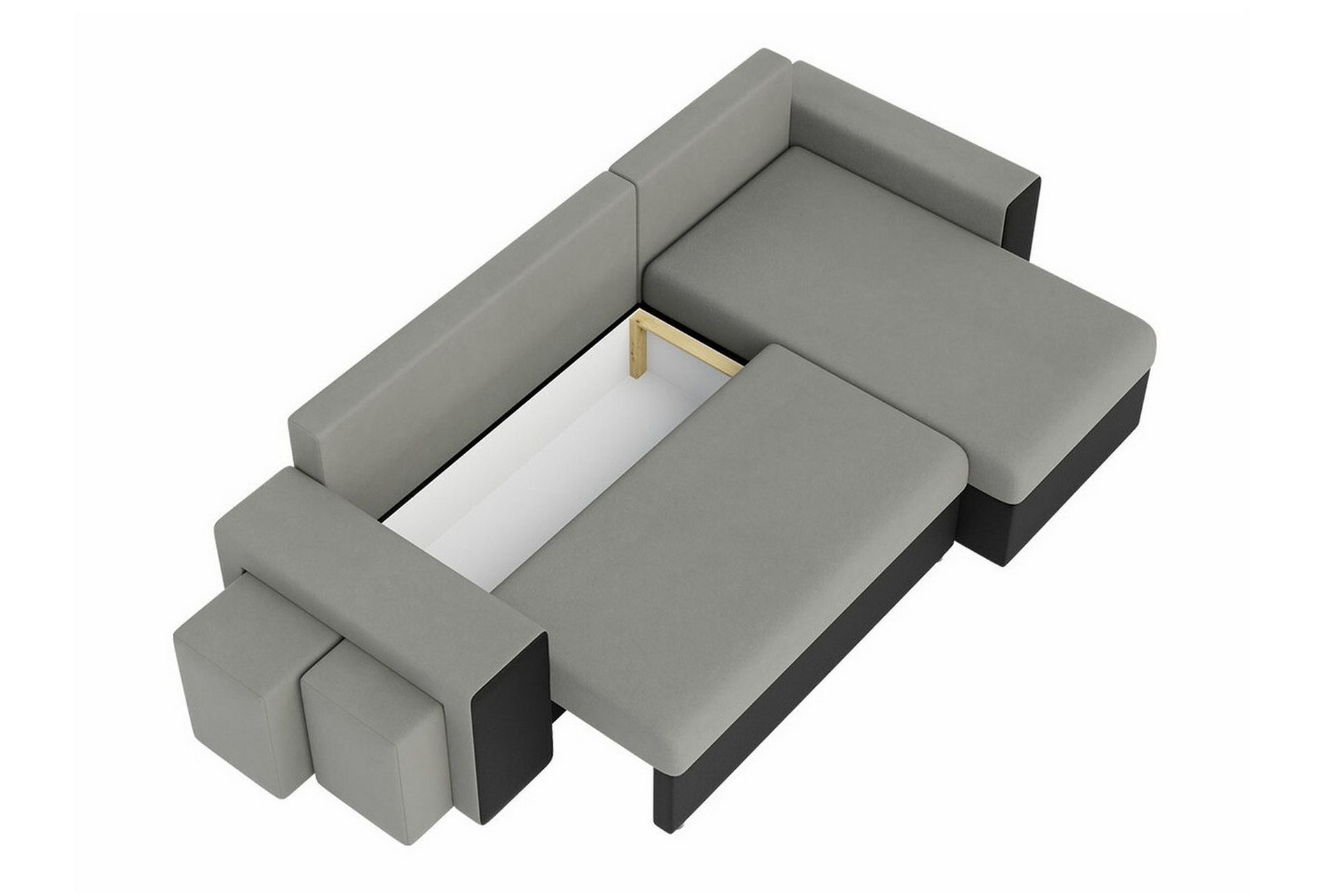 Midfeld 3-personers Hjørnesovesofa - Beige - Møbler - Sofaer - Sovesofaer