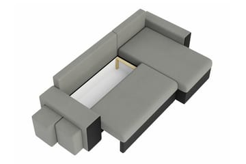 Midfeld 3-personers Hjørnesovesofa - Beige - Møbler - Sofaer - Sovesofaer