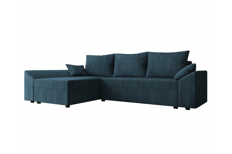 Midfeld 3-personers Hjørnesovesofa - Mørkeblå - Møbler - Sofaer - Sovesofaer