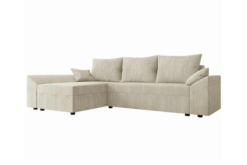Midfeld 3-personers Hjørnesovesofa - Beige - Møbler - Sofaer - Sovesofaer