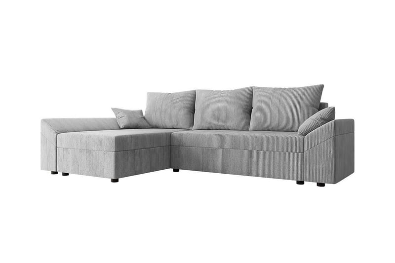 Midfeld 3-personers Hjørnesovesofa - Lysegrå - Møbler - Sofaer - Sovesofaer