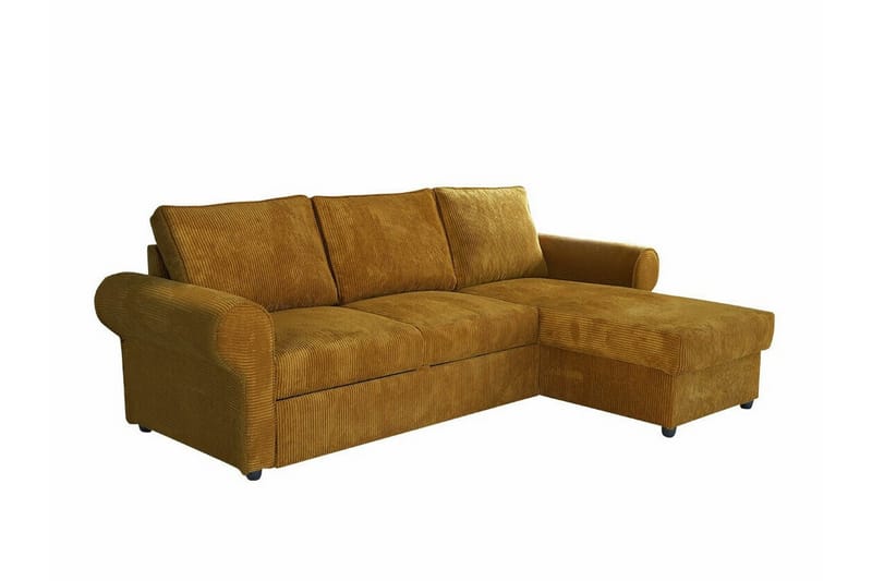Midfeld 3-personers Hjørnesovesofa - Sennepsgul - Møbler - Sofaer - Sovesofaer