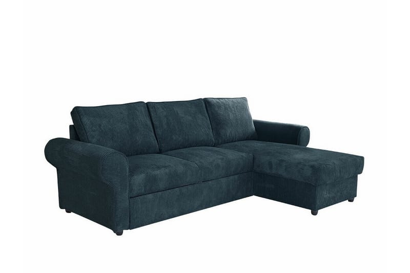 Midfeld 3-personers Hjørnesovesofa - Mørkeblå - Møbler - Sofaer - Sovesofaer