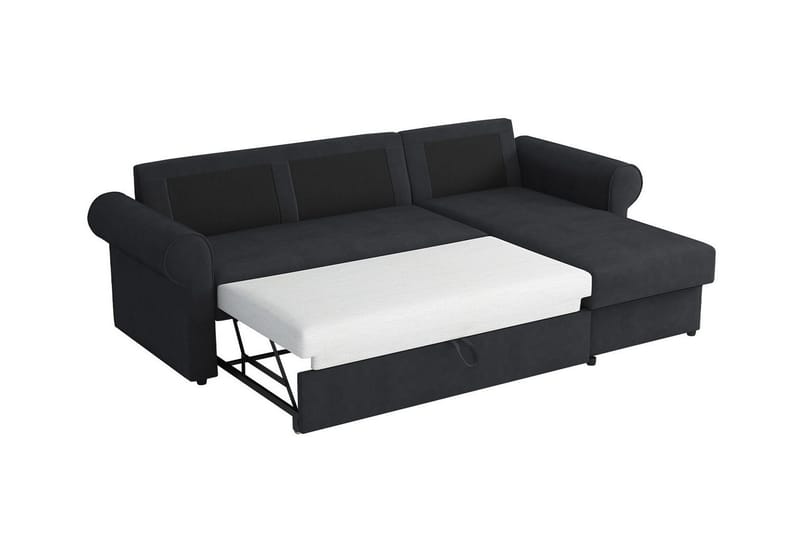 Midfeld 3-personers Hjørnesovesofa - Mørkeblå - Møbler - Sofaer - Sovesofaer