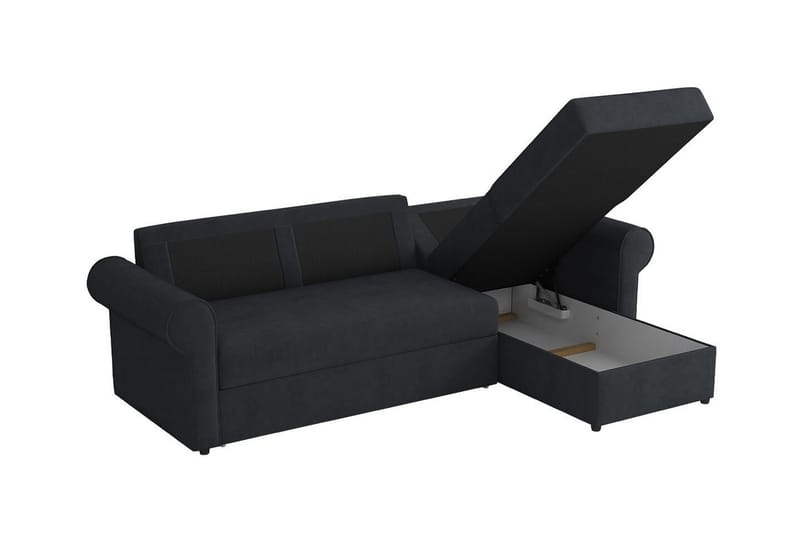 Midfeld 3-personers Hjørnesovesofa - Mørkeblå - Møbler - Sofaer - Sovesofaer