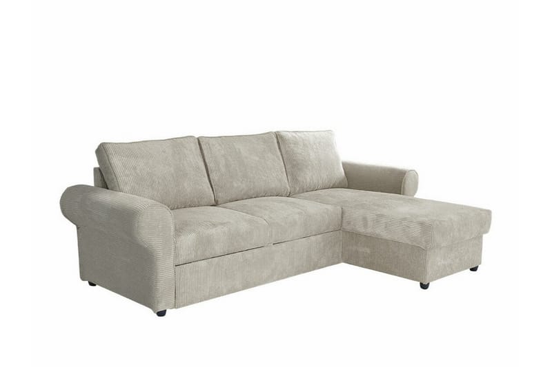 Midfeld 3-personers Hjørnesovesofa - Beige - Møbler - Sofaer - Sovesofaer