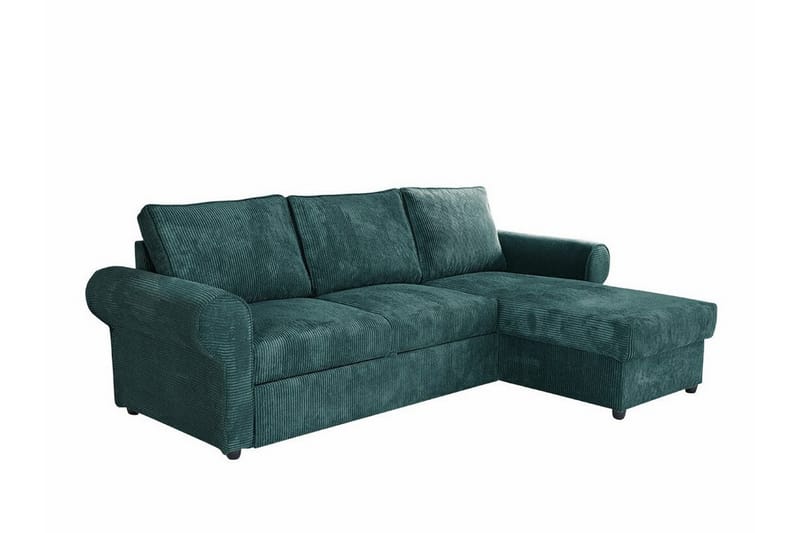 Midfeld 3-personers Hjørnesovesofa - Mørk Turkis - Møbler - Sofaer - Sovesofaer