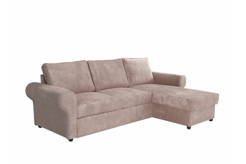 Midfeld 3-personers Hjørnesovesofa - Beige - Møbler - Sofaer - Sovesofaer