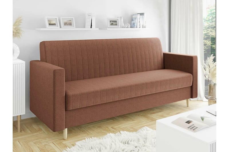 Midfeld 3-personers Sovesofa - Brun - Sovesofaer - 3 personers sovesofa