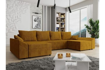 Midfeld 4-sits Hörnbäddsoffa Dark yellow - Møbler - Sofaer - Sovesofaer