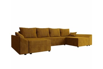 Midfeld 4-sits Hörnbäddsoffa Dark yellow - Møbler - Sofaer - Sovesofaer