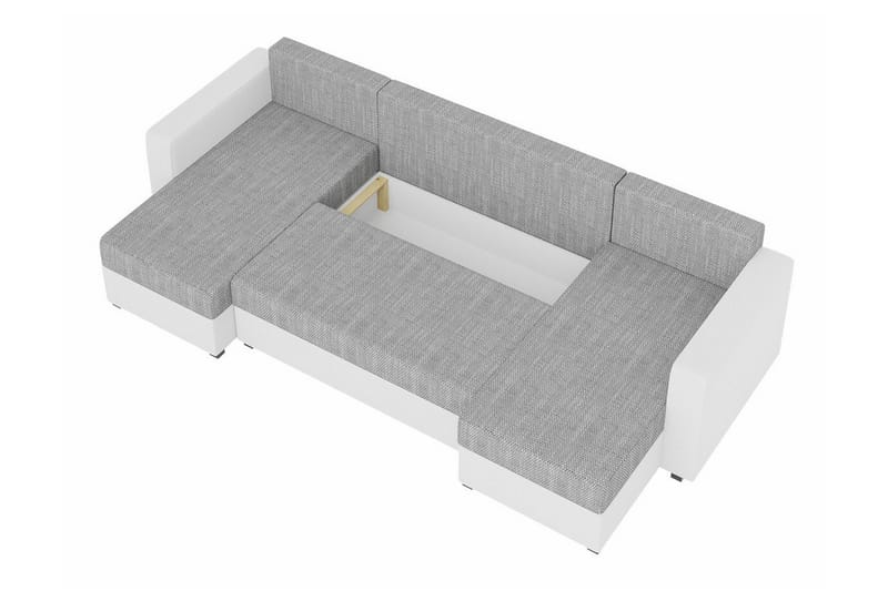 Midfeld 4-personers Hjørnesovesofa - Sort/Grålig Brun - Møbler - Sofaer - Sovesofaer