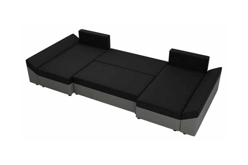 Midfeld 4-personers Hjørnesovesofa - Mørkegrå/Sort - Møbler - Sofaer - Sovesofaer
