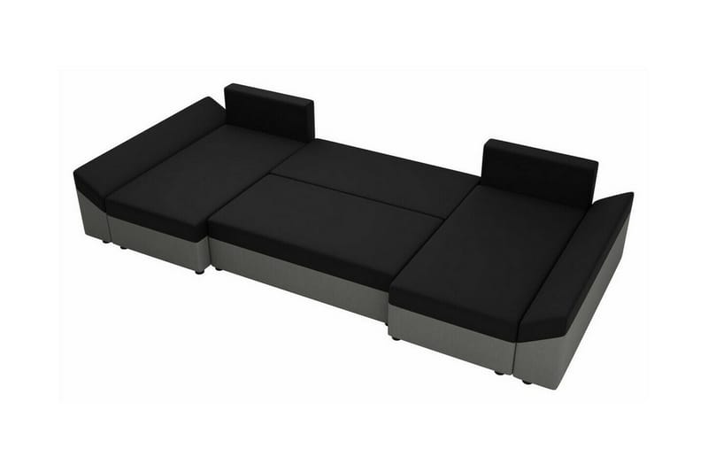 Midfeld 4-personers Hjørnesovesofa - Sort - Møbler - Sofaer - Sovesofaer