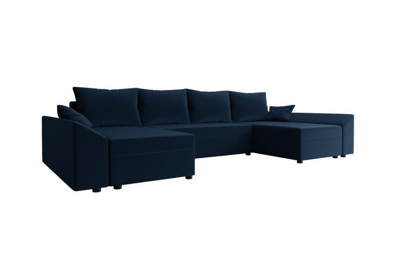 Midfeld 4-personers Hjørnesovesofa - Sort - Møbler - Sofaer - Sovesofaer