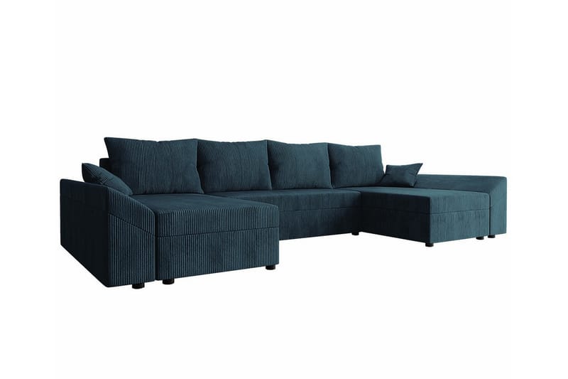 Midfeld 4-personers Hjørnesovesofa - Mørkeblå - Møbler - Sofaer - Sovesofaer