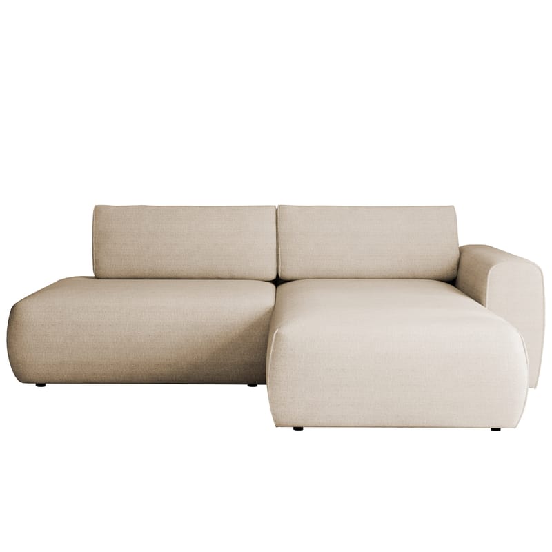 Milias 3-personers sovesofa med chaiselong til højre og opbevaring, Beige