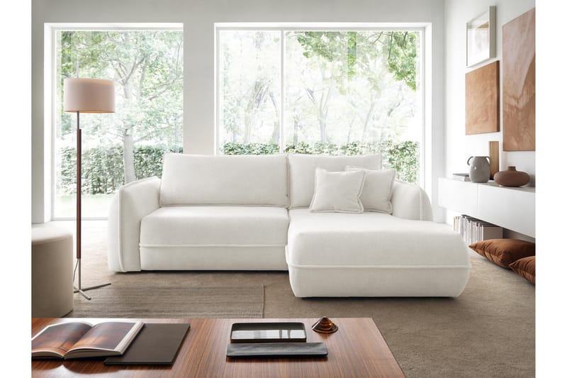 Mirana Sovesofa med Divan 3-personers - Hvid - Møbler - Sofaer - Sovesofaer