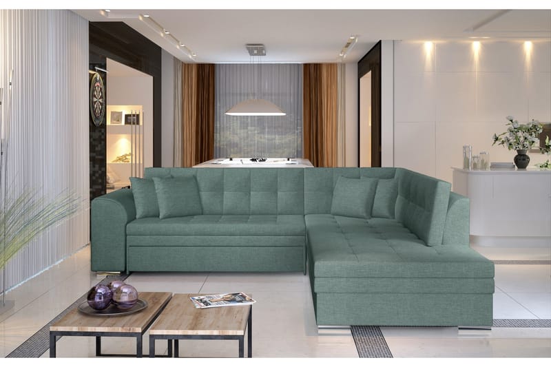 Moclino hjørnesovesofa, Lysegrøn