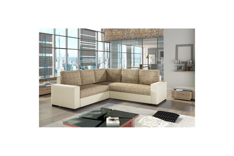 Modulsofa Eltap Canis 235x235x89 cm - Berlin 03, Soft 33, Beige - Møbler - Sofaer - Sovesofaer