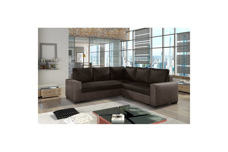 Modulsofa Eltap Canis 235x235x89 cm, Monolith 29, Monolith 09, Brun, Mørk Beige