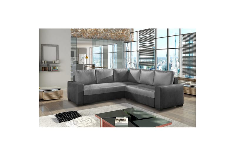 Modulsofa Eltap Canis 235x235x89 cm - Monolith 84, Monolith 97, Lys Grå, Mørk Grå - Møbler - Sofaer - Sovesofaer