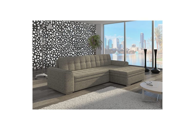 Modulsofa Eltap Conforti 275x165x78 cm, Berlin 01, Grå, Højre