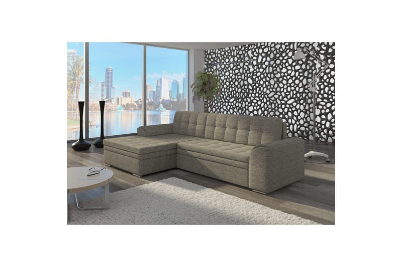 Modulsofa Eltap Conforti 275x165x78 cm, Berlin 01, Grå, Venstre