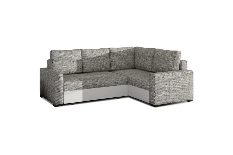Modulsofa Eltap Corona 235x162x90 cm, Berlin 01, Soft 17, Grå, Hvid, Højre