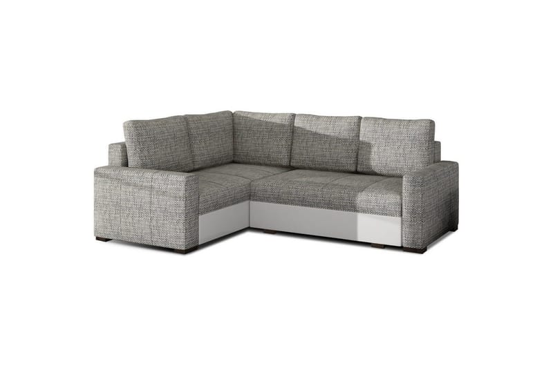 Modulsofa Eltap Corona 235x162x90 cm, Berlin 01, Soft 17, Grå, Hvid, Venstre