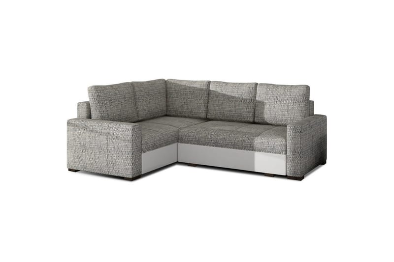 Modulsofa Eltap Corona 235x162x90 cm - Berlin 01, Soft 17, Grå, Hvid, Venstre - Møbler - Sofaer - Sovesofaer