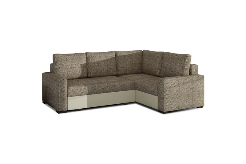 Modulsofa Eltap Corona 235x162x90 cm - Berlin 03, Soft 33, Beige, Højre - Møbler - Sofaer - Sovesofaer