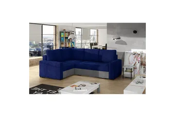 Modulsofa Eltap Corona 235x162x90 cm - Kronos 09, Paros 05, Mørkeblå, Lysegrå, Venstre - Møbler - Sofaer - Sovesofaer