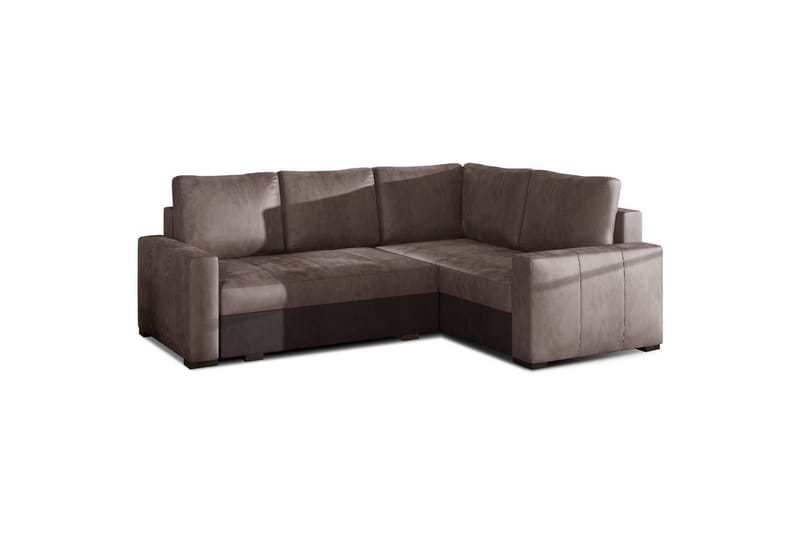 Modulsofa Eltap Corona 235x162x90 cm - Monolith 09, Monolith 29, Mørk Beige, Brun, Højre - Møbler - Sofaer - Sovesofaer