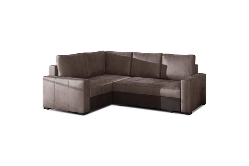 Modulsofa Eltap Corona 235x162x90 cm - Monolith 09, Monolith 29, Mørk Beige, Brun, Venstre - Møbler - Sofaer - Sovesofaer