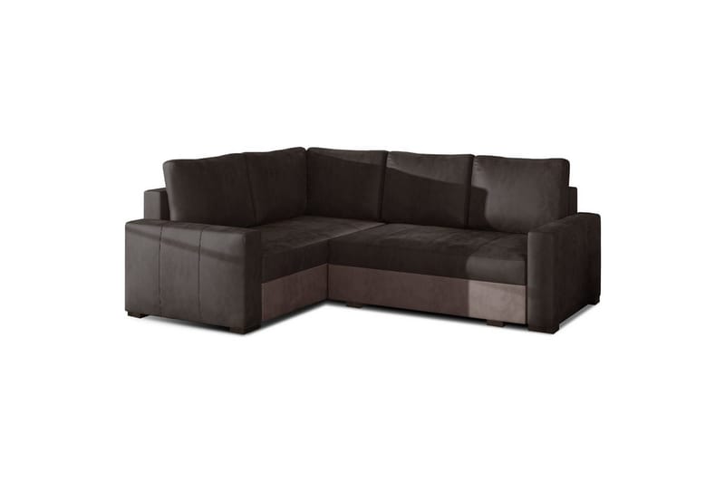 Modulsofa Eltap Corona 235x162x90 cm, Monolith 29, Monolith 09, Brun, Mørk Beige, Venstre