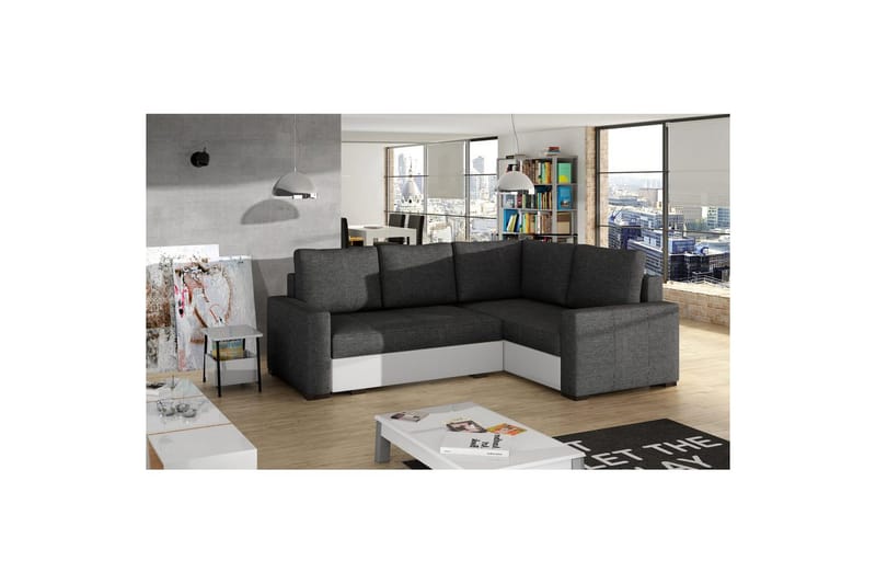 Modulsofa Eltap Corona 235x162x90 cm - Sawana 05, Soft 17, Grå, Hvid, Højre - Møbler - Sofaer - Sovesofaer